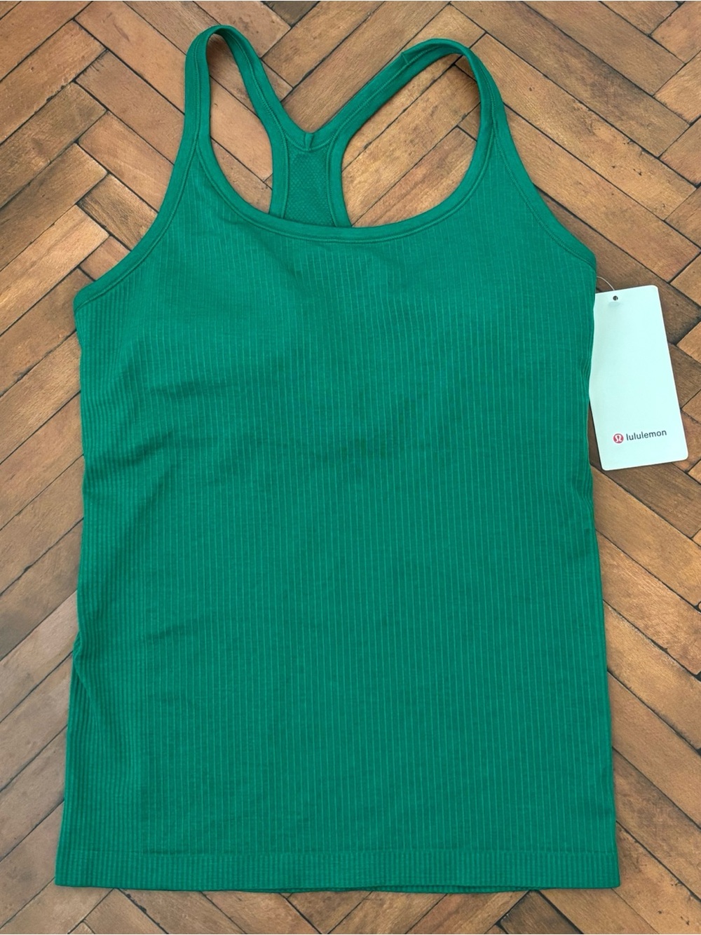 NWT Lululemon Ebb To Street Tank Top In Raceway Green Size 10